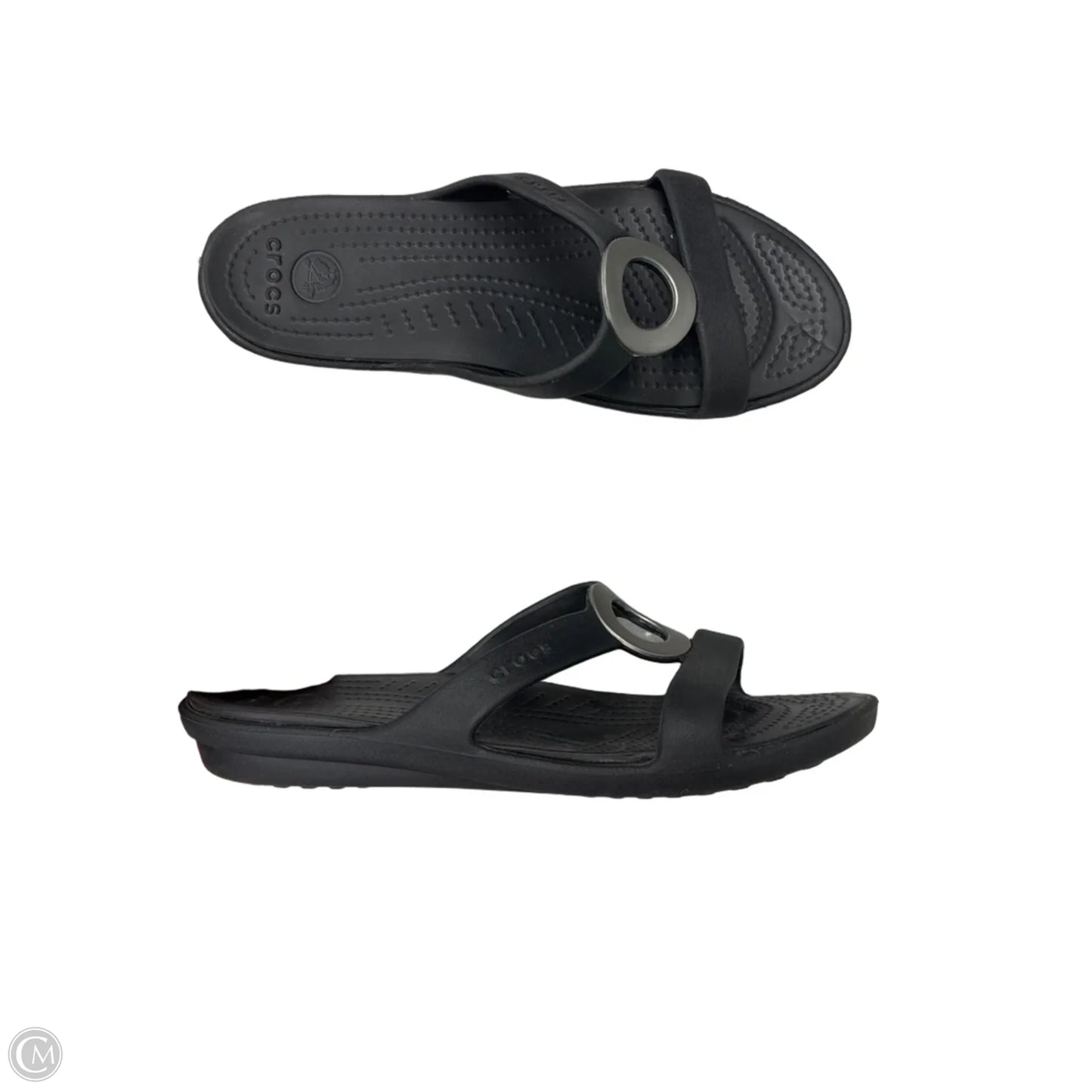 Sandals Sport By Crocs In Black, Size: 9