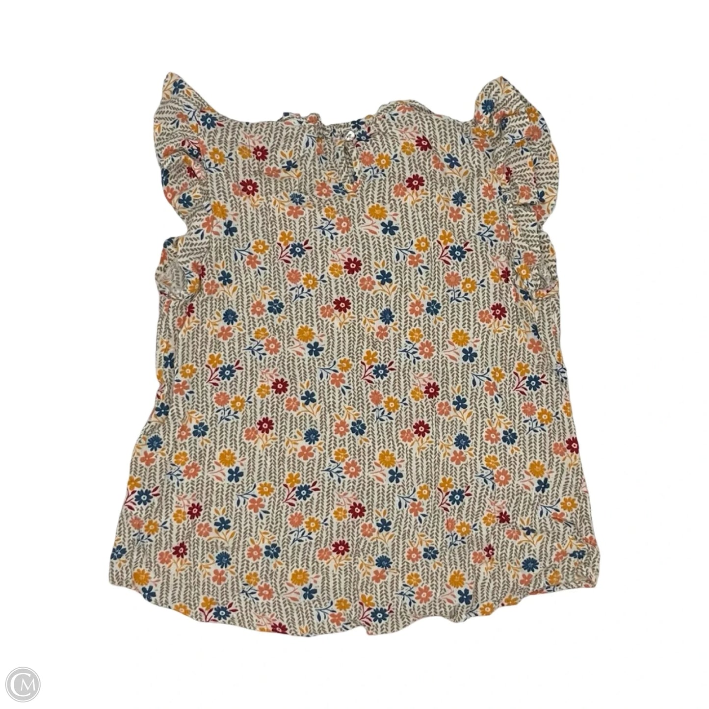 Blouse Short Sleeve By Les Amis In Floral Print, Size: M