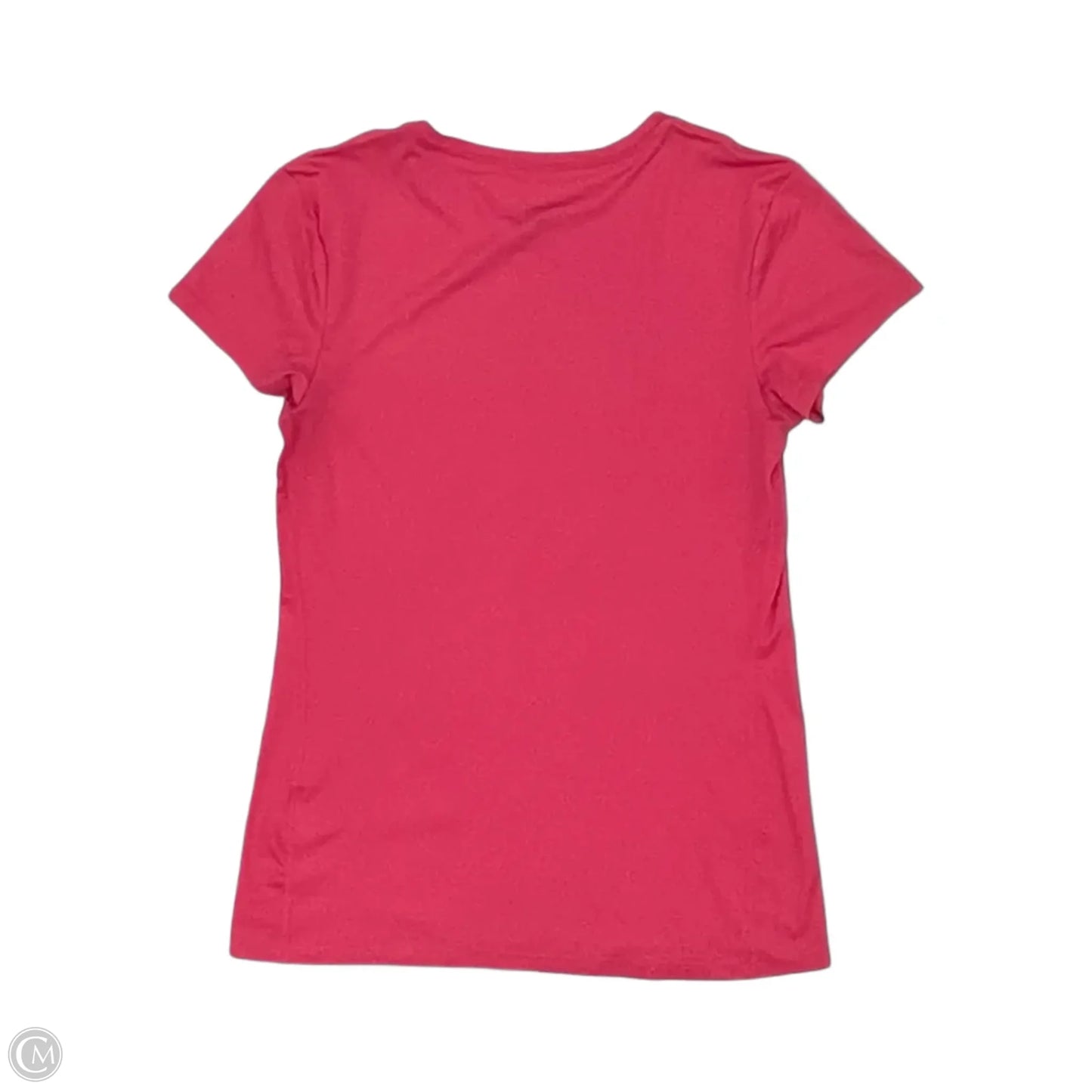 Athletic Top Short Sleeve By Nike In Pink, Size: S