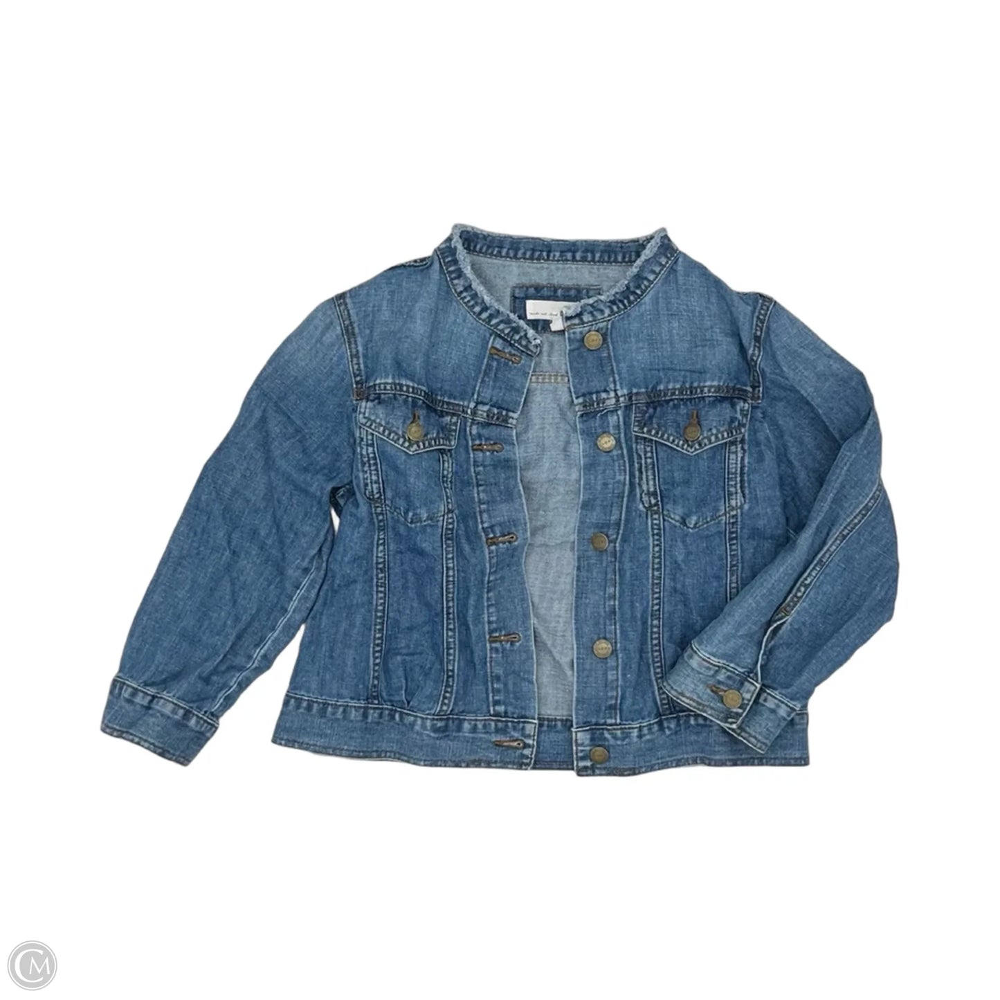 Jacket Denim By Loft In Blue Denim, Size: S