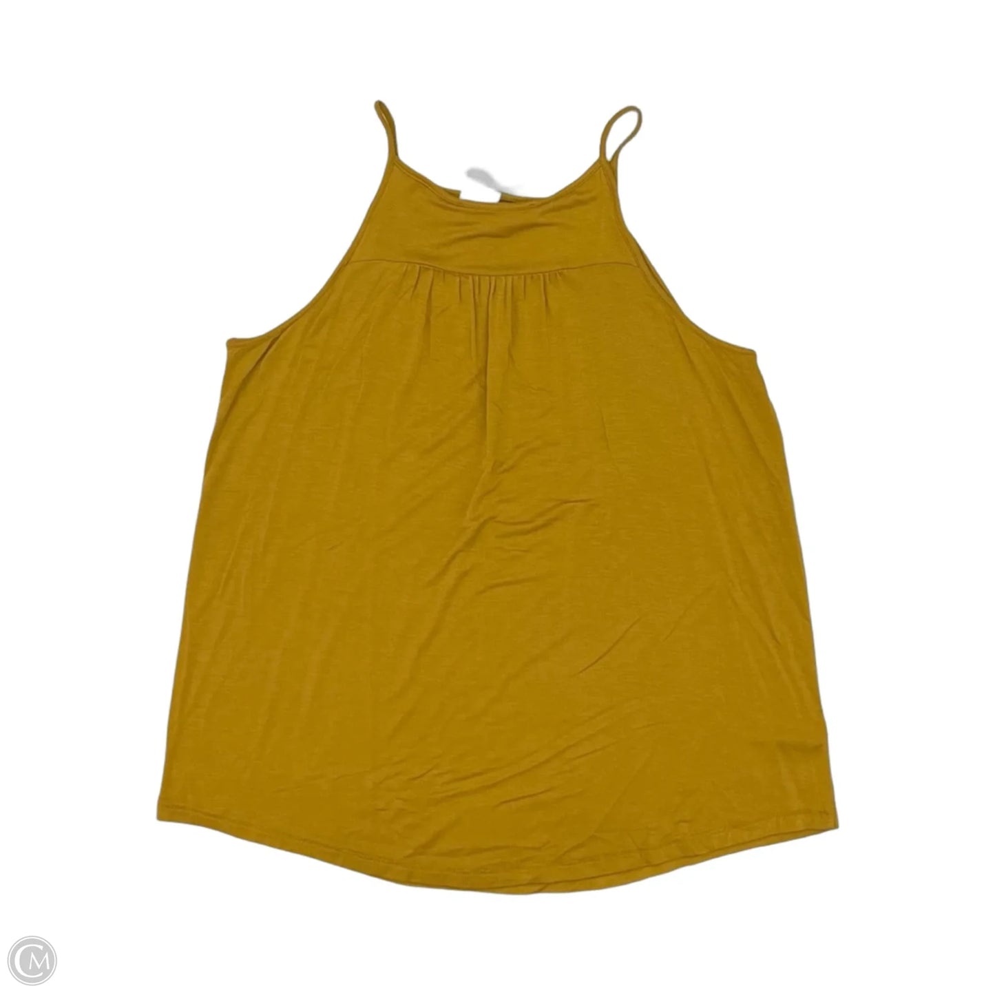 Top Sleeveless By Loft In Yellow, Size: M