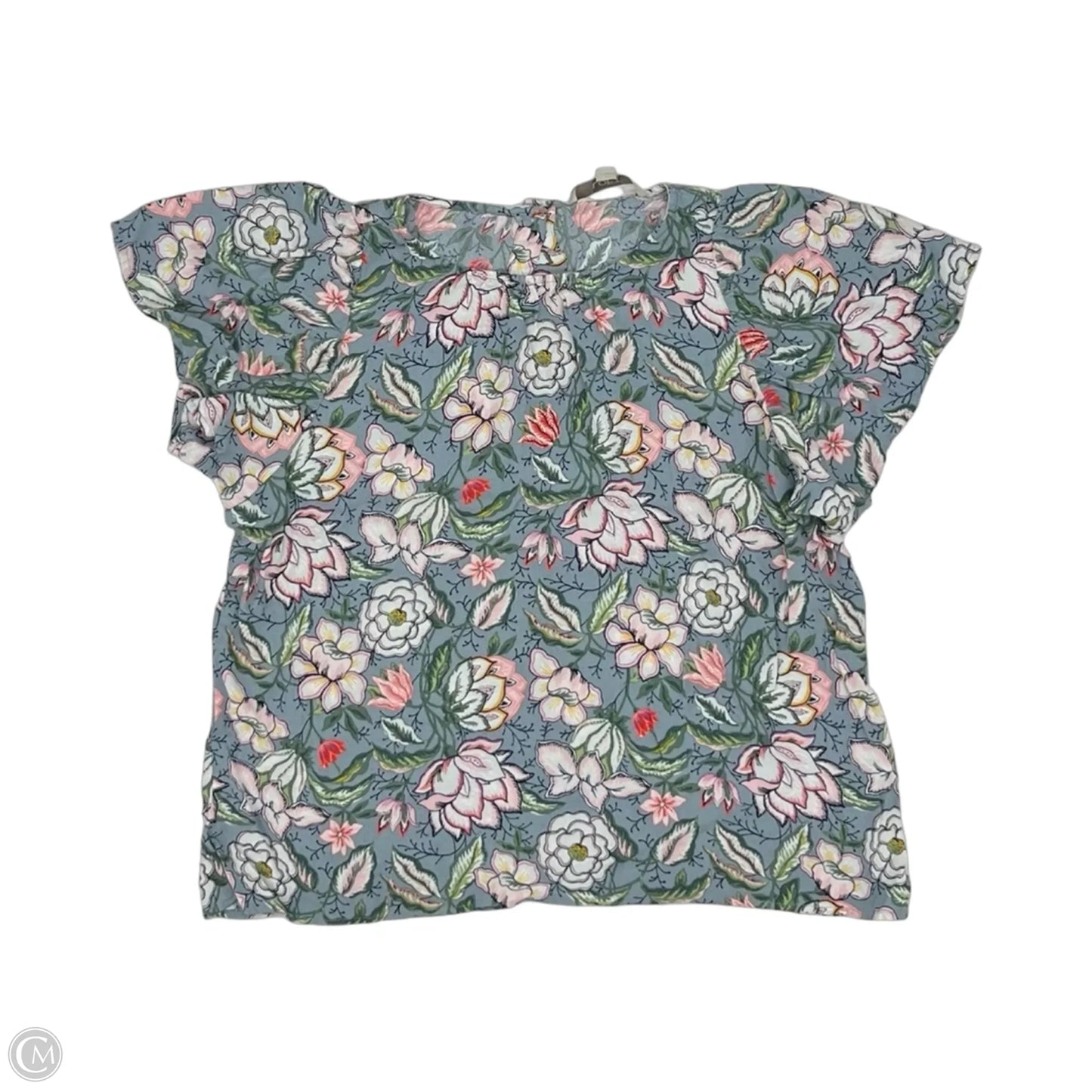 Blouse Short Sleeve By Loft In Floral Print, Size: M