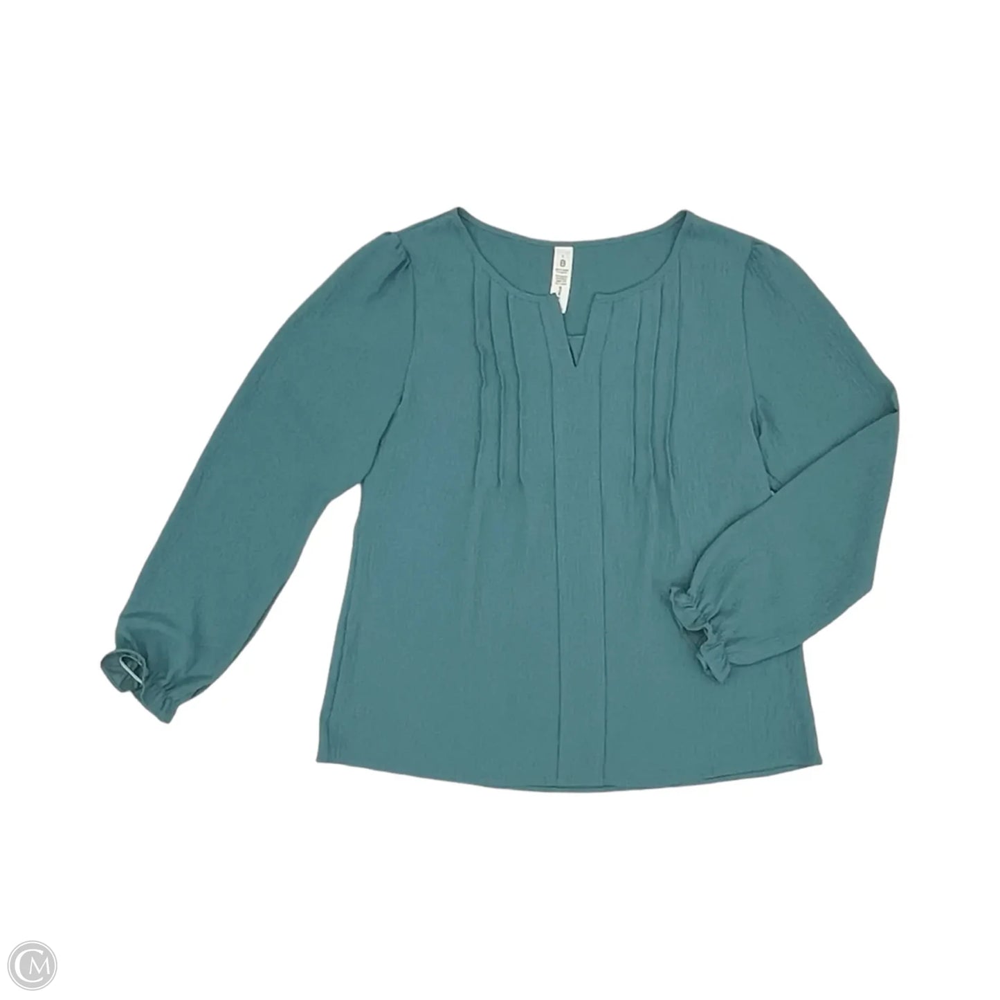 Blouse Long Sleeve By Cmf In Green, Size: L