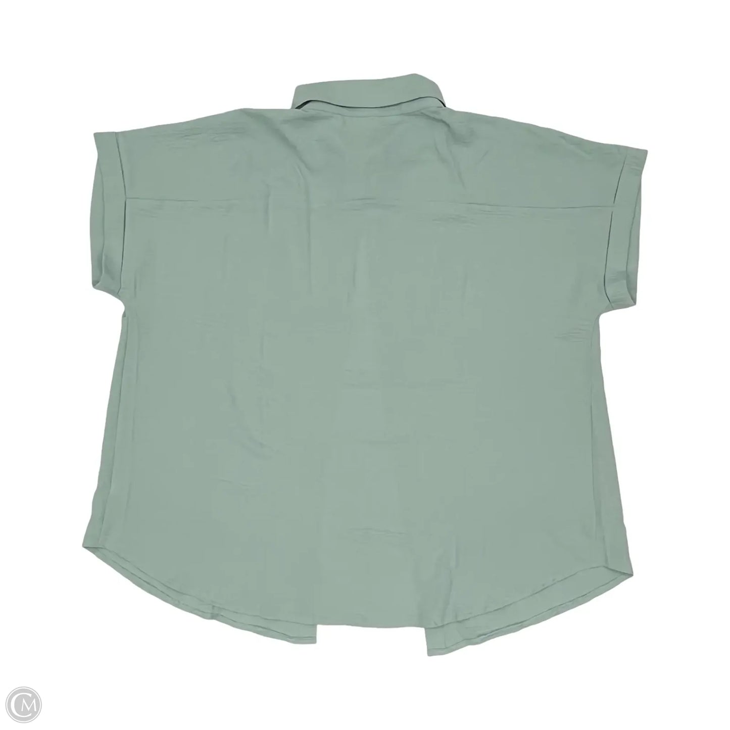 Blouse Short Sleeve By Zenana In Green, Size: 3x