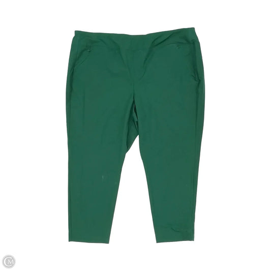 Athletic Pants By Tek Gear In Green, Size: 2x