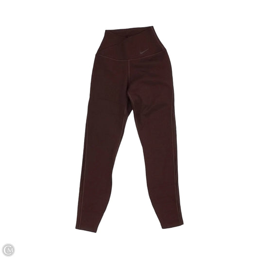 Athletic Leggings By Nike In Brown, Size: Xs