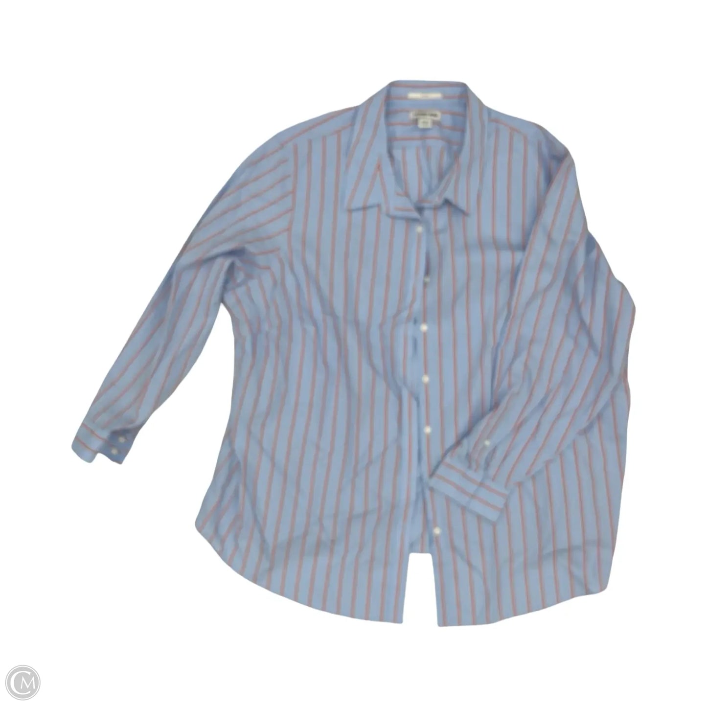 Top Long Sleeve By Lands End In Blue & Red, Size: 3x
