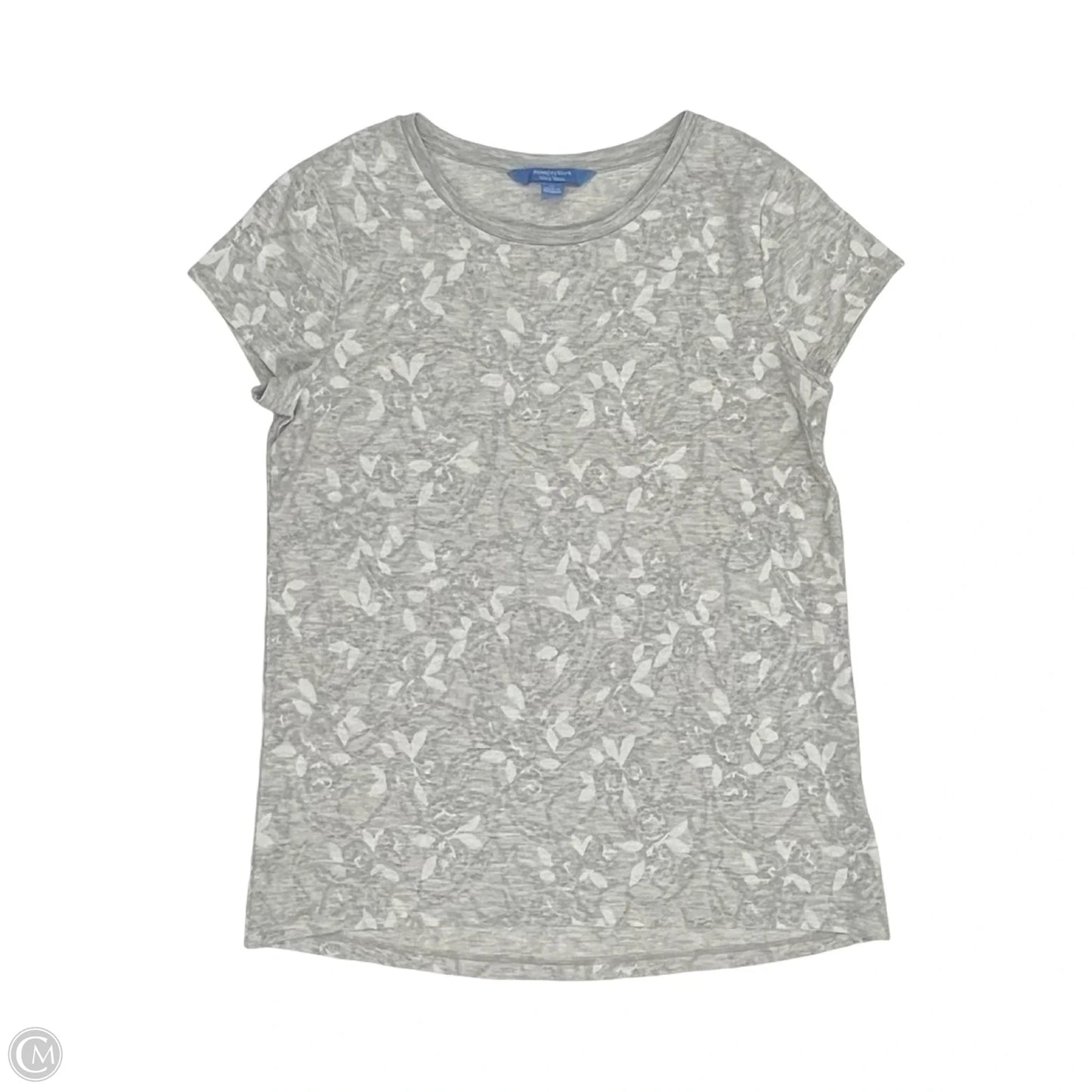 Top Short Sleeve By Simply Vera In Grey, Size: M