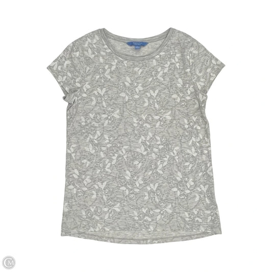 Top Short Sleeve By Simply Vera In Grey, Size: M