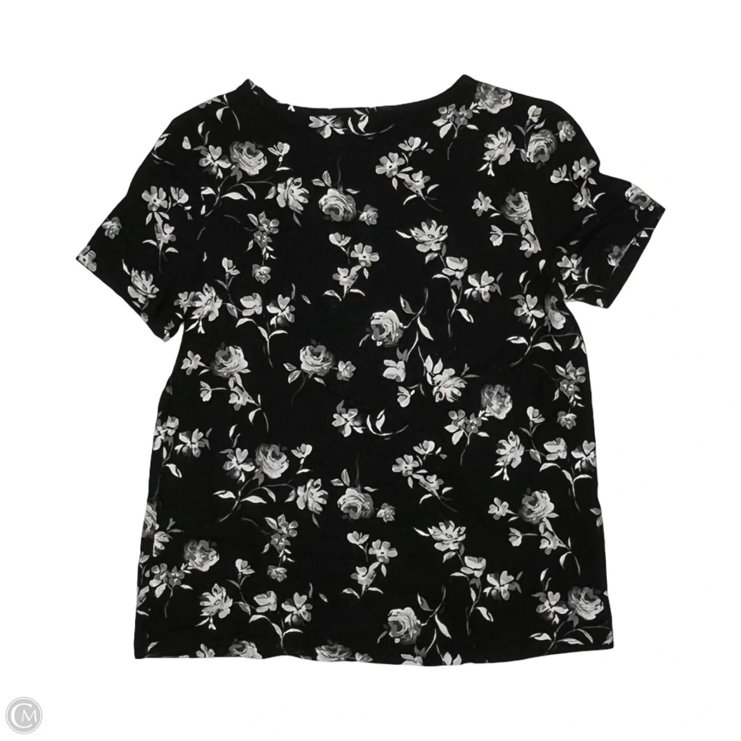 Top Short Sleeve By Old Navy In Black & White, Size: Xs