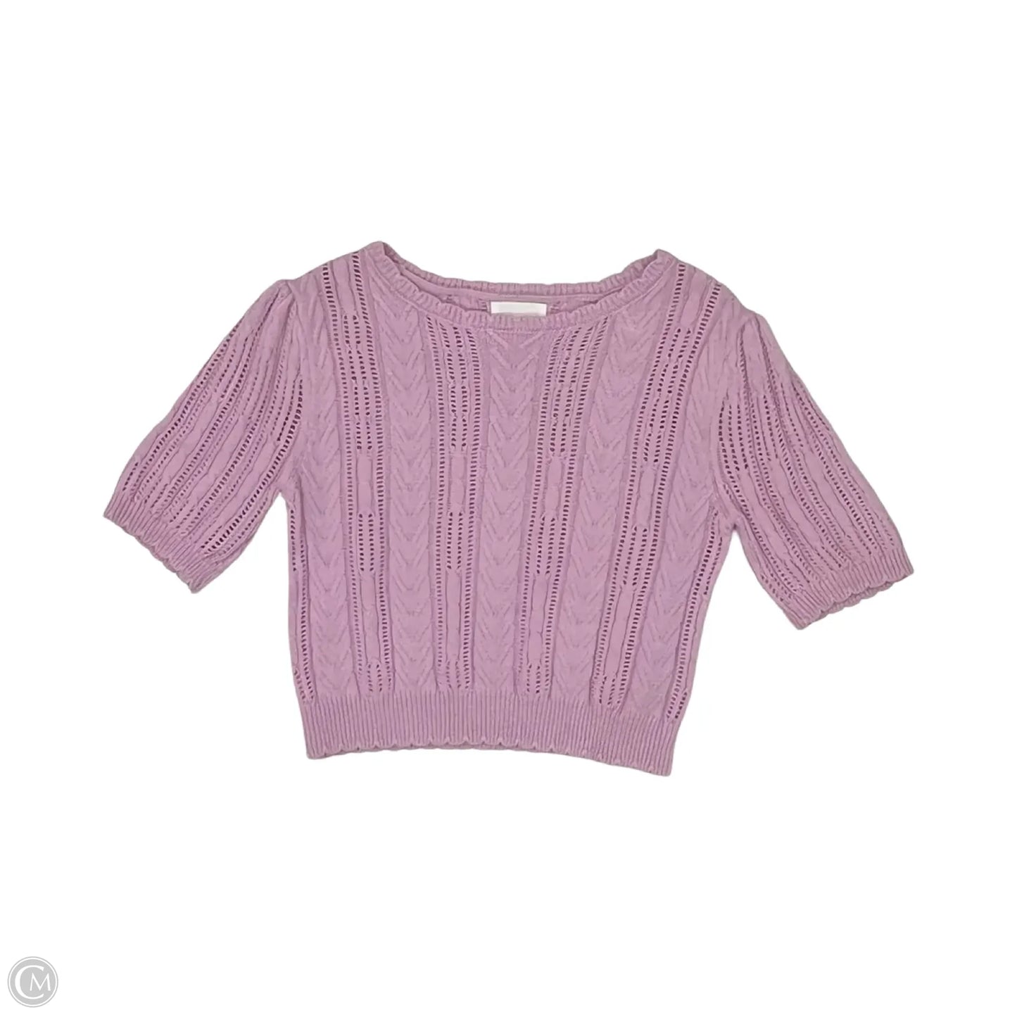 Sweater Short Sleeve By Clothes Mentor In Purple, Size: M
