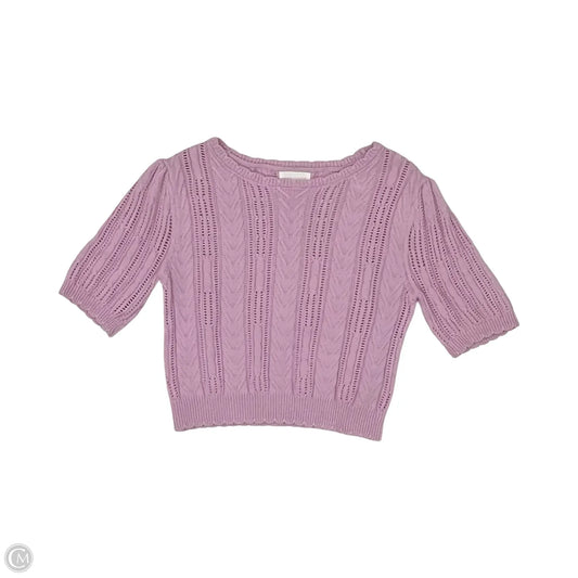 Sweater Short Sleeve By Clothes Mentor In Purple, Size: M