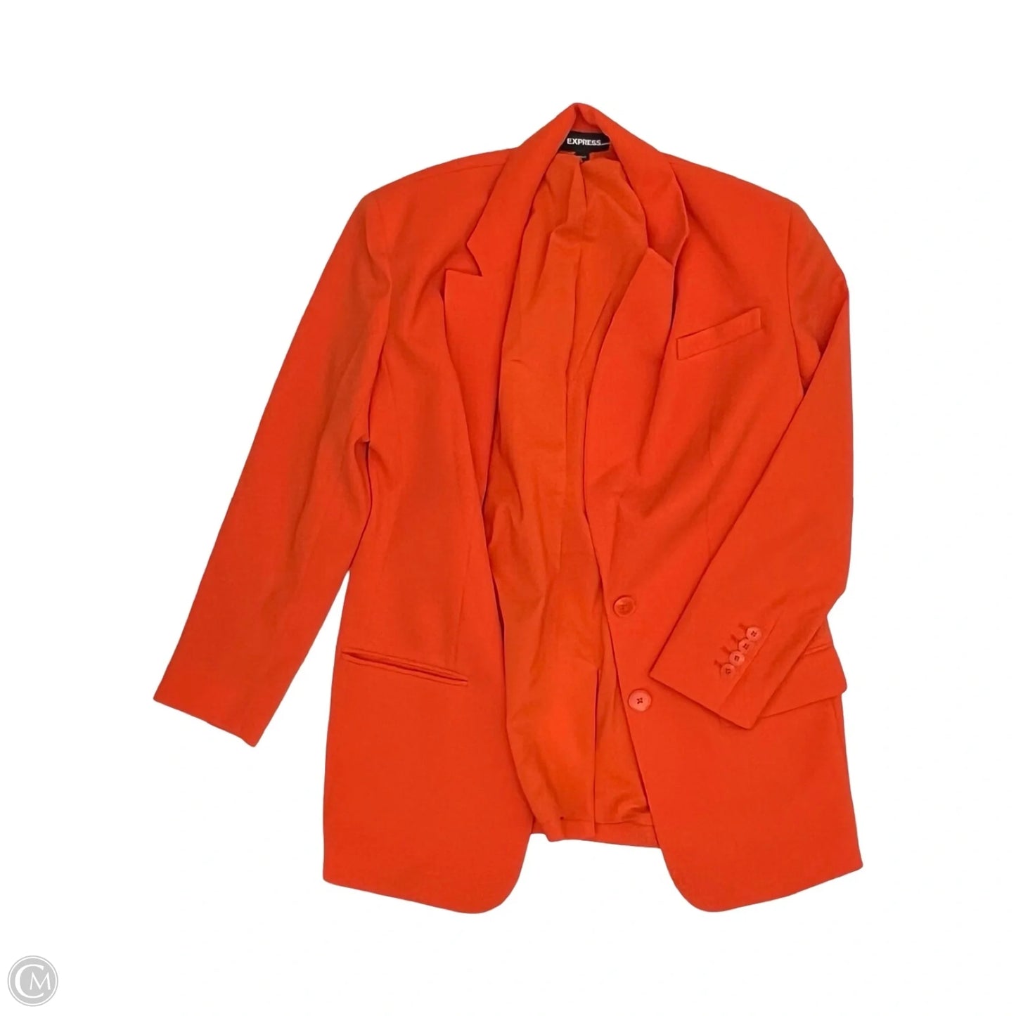 Blazer By Express In Orange, Size: Xs