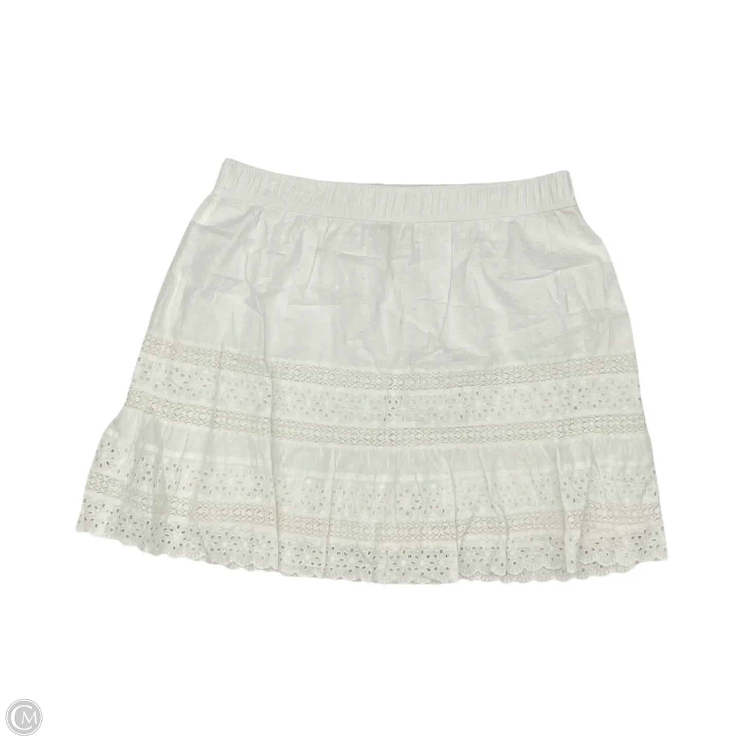 Skirt Mini & Short By Loft In White, Size: Xl