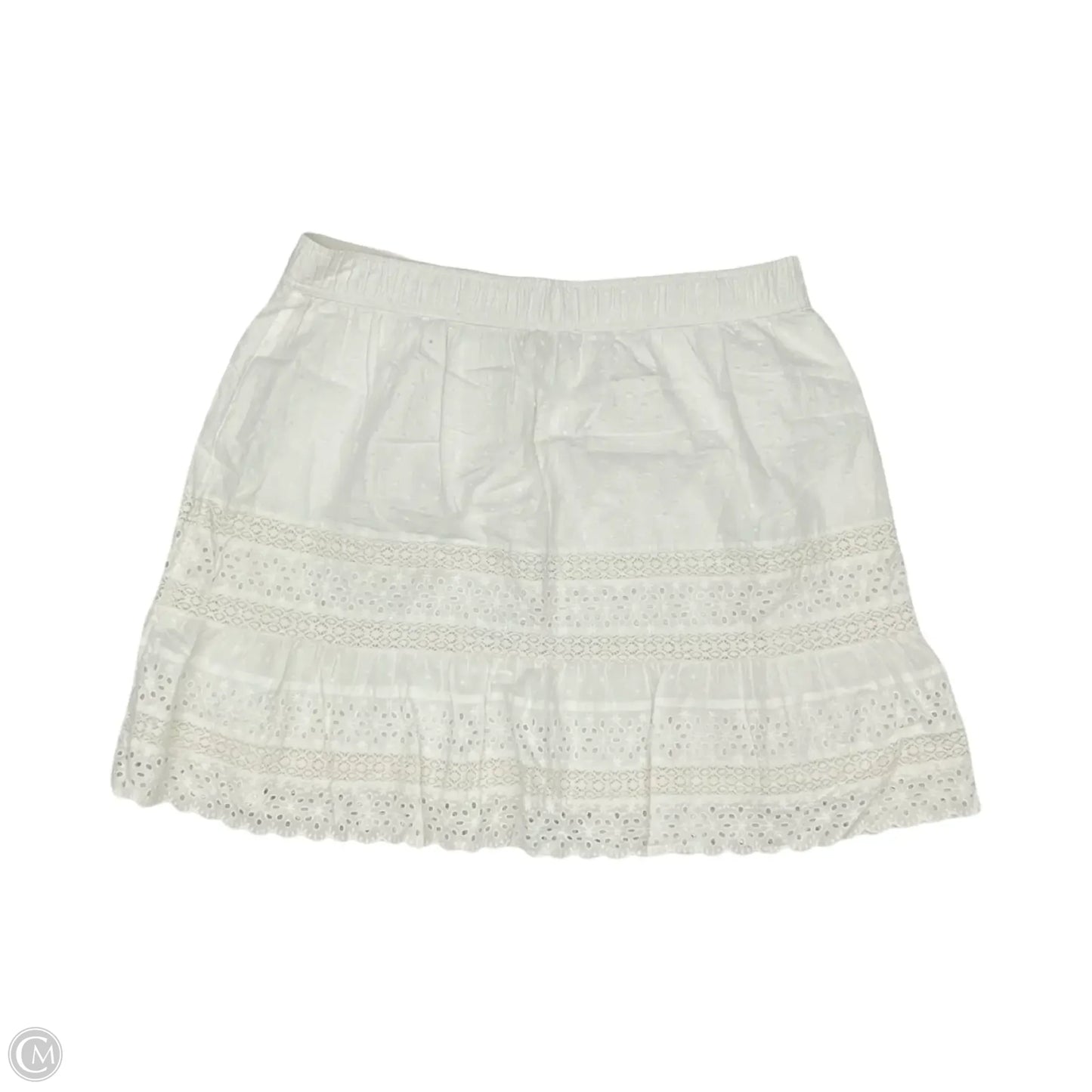 Skirt Mini & Short By Loft In White, Size: Xl