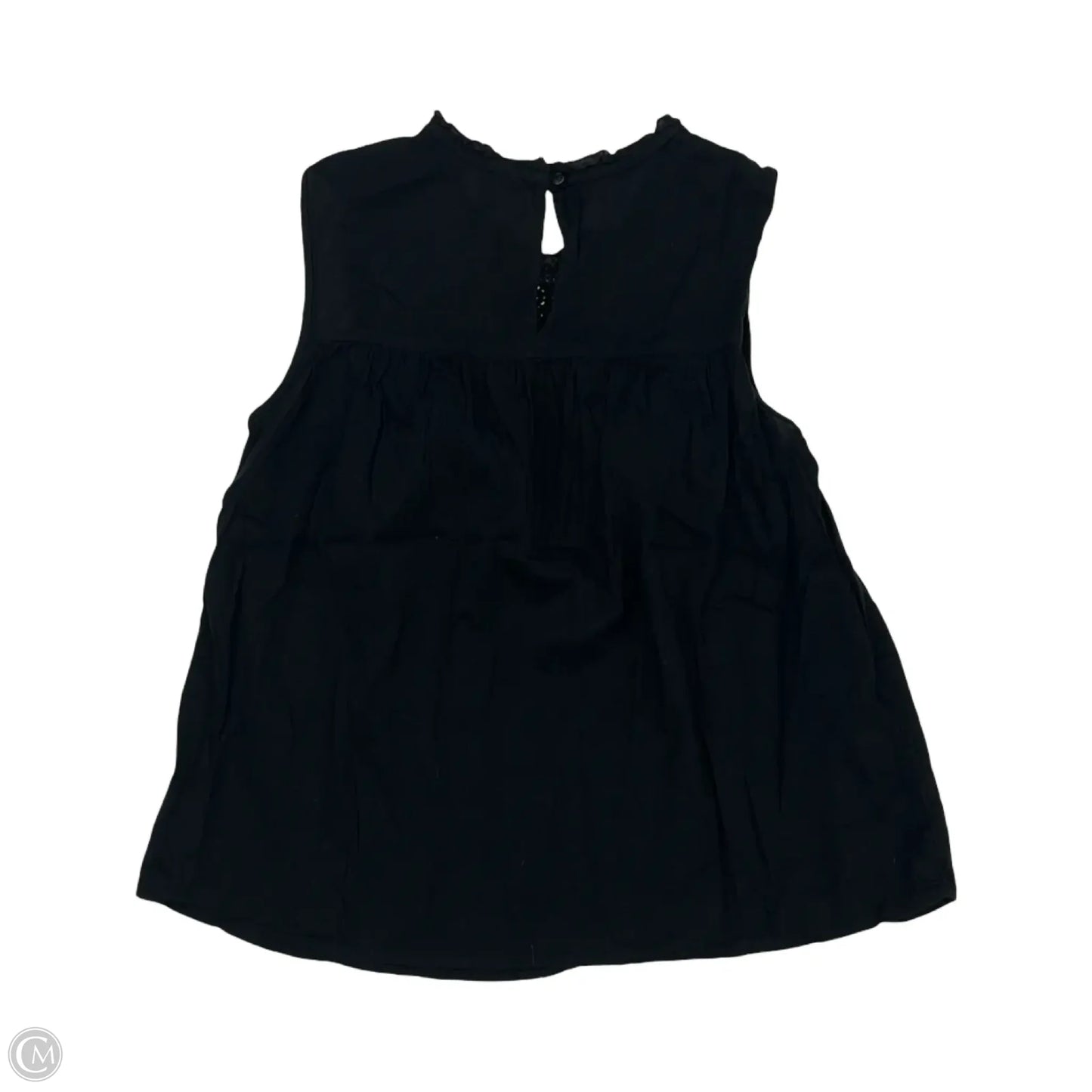 Blouse Sleeveless By Old Navy In Black, Size: M