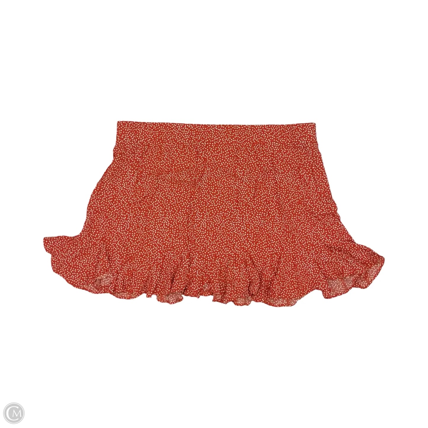 Skirt Mini & Short By Loft In Orange & White, Size: Xxl