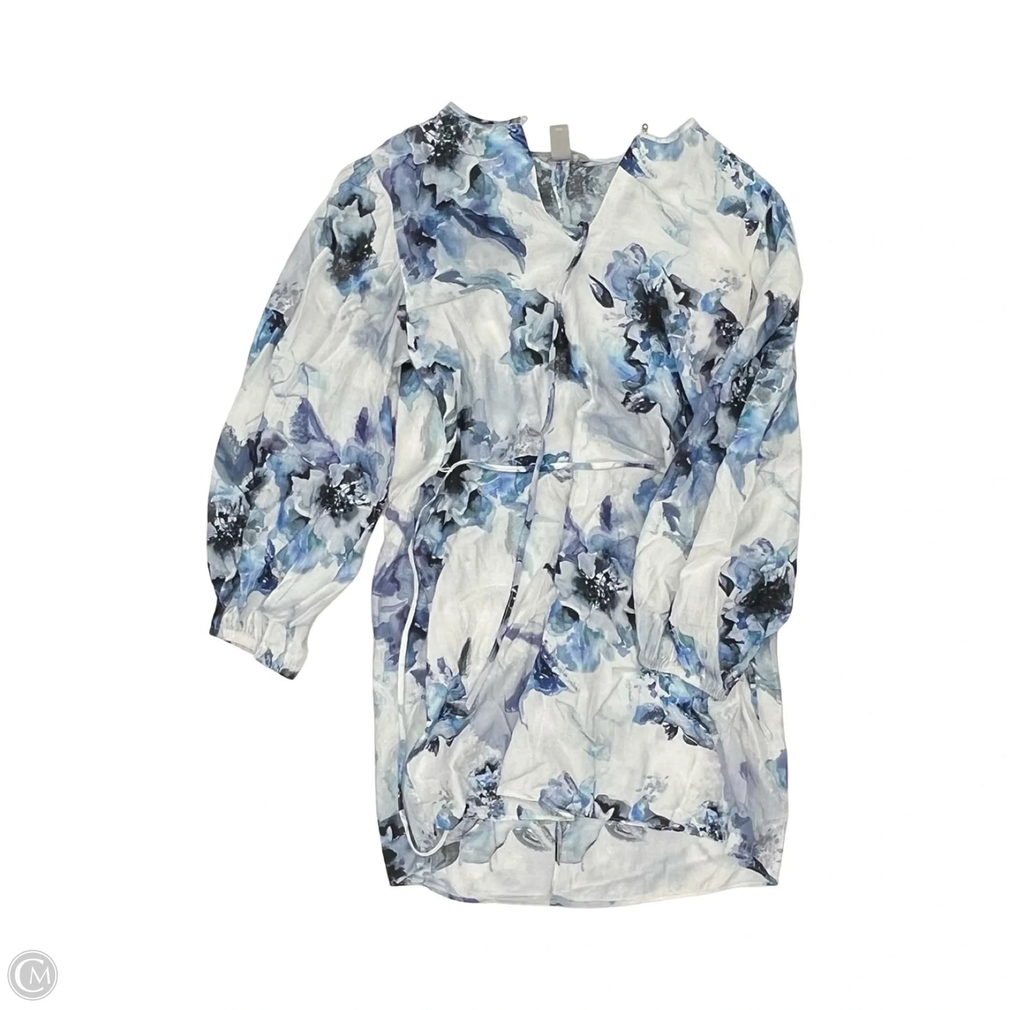 Dress Party Short By H&m In Blue & White, Size: M