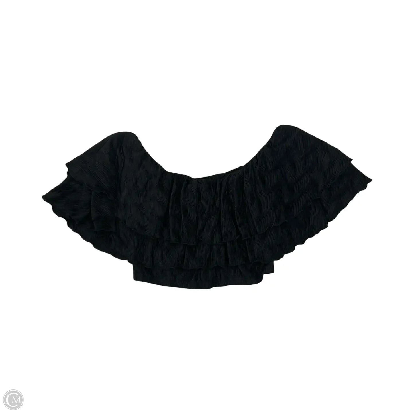 Blouse Short Sleeve By Lucy Paris In Black, Size: Xs