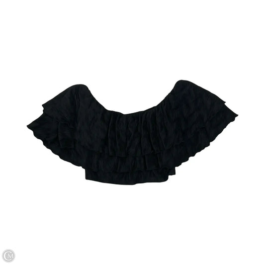 Blouse Short Sleeve By Lucy Paris In Black, Size: Xs
