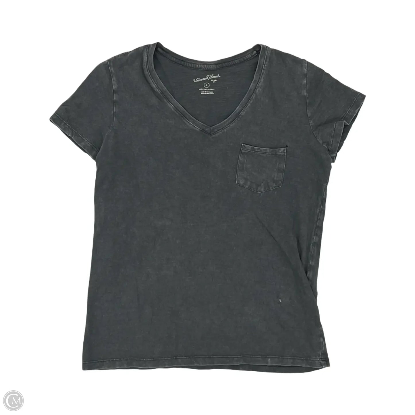 Top Short Sleeve By Universal Thread In Grey, Size: S