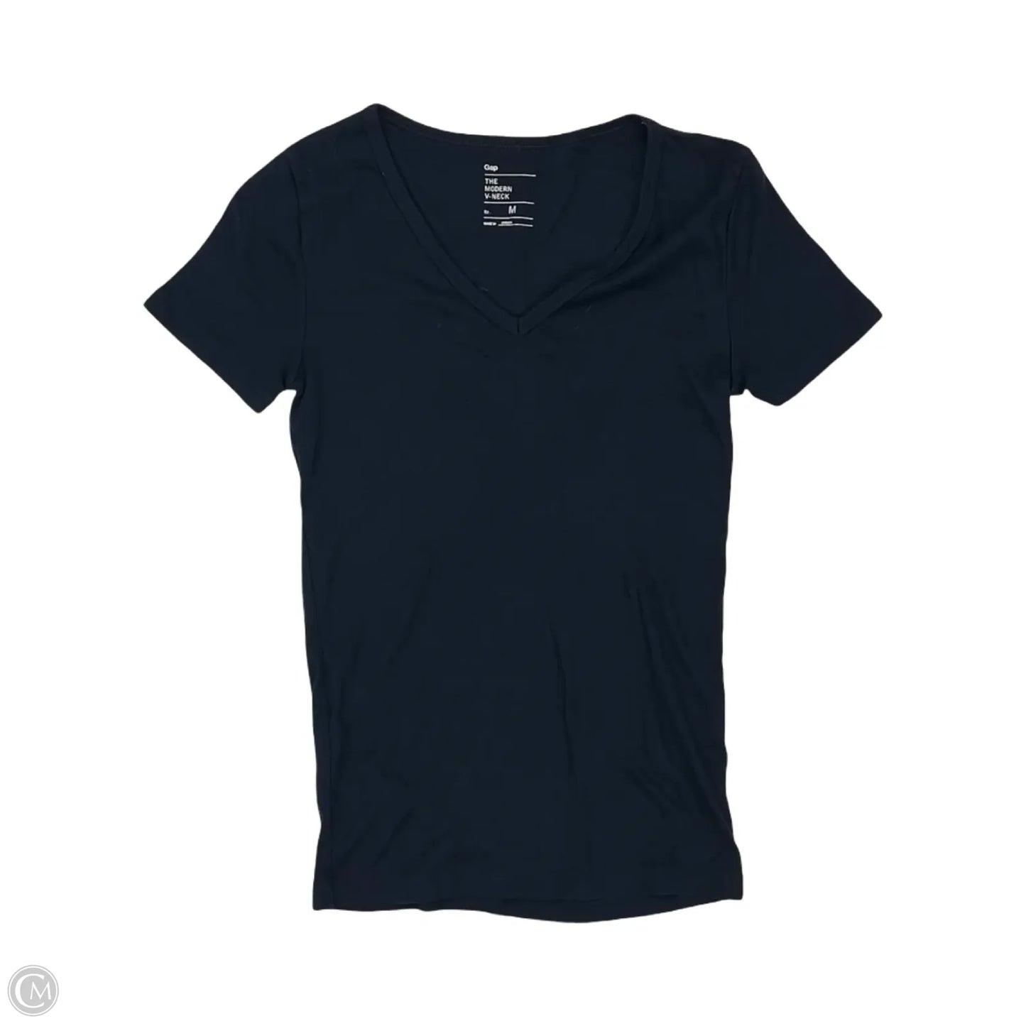 Top Short Sleeve By Gap In Navy, Size: M