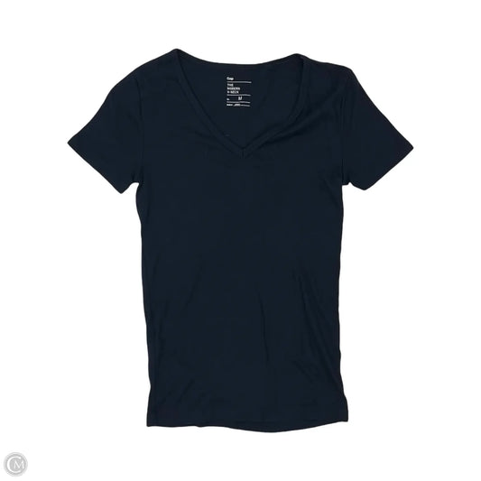 Top Short Sleeve By Gap In Navy, Size: M