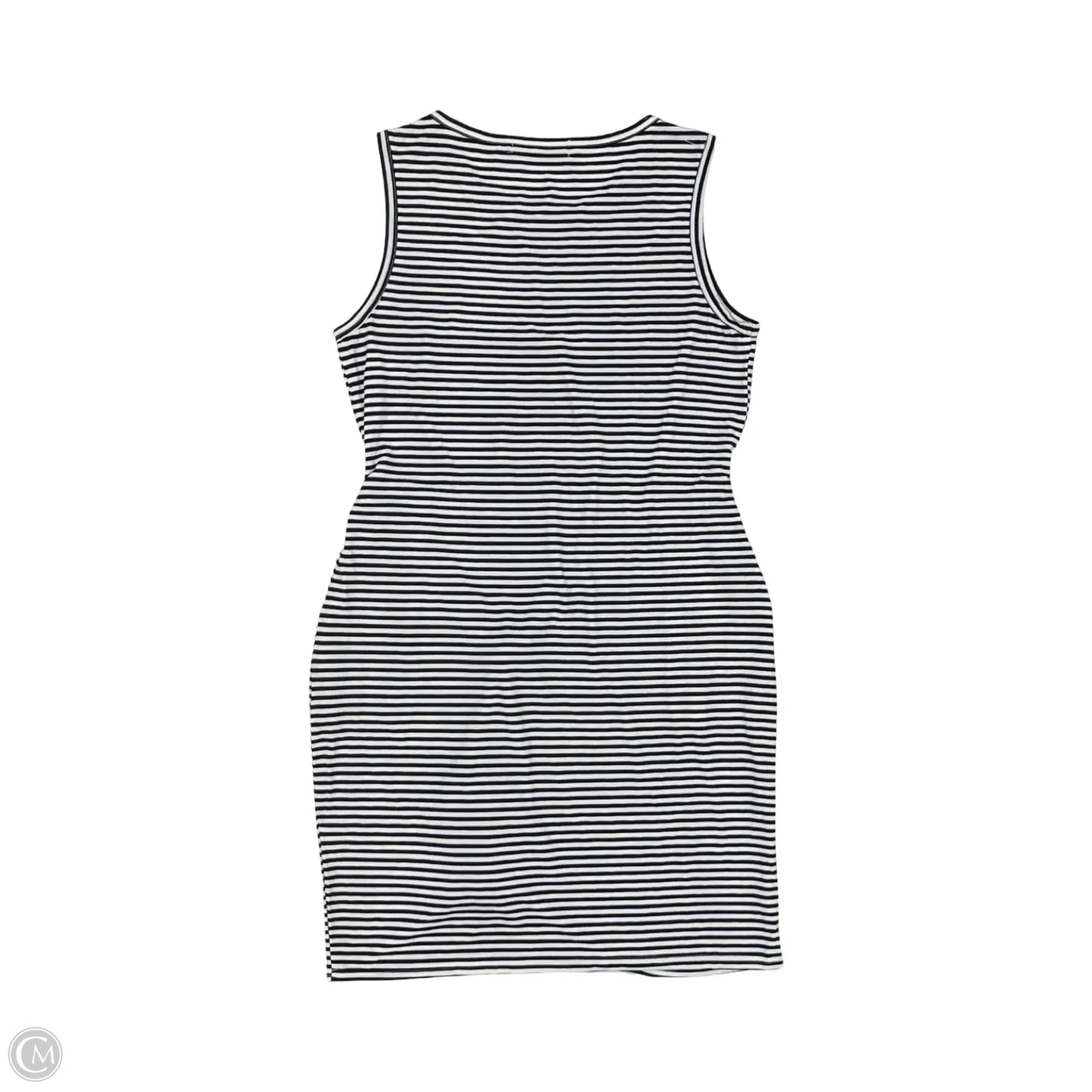 Dress Casual Short By Merokeety In Blue & Cream, Size: M