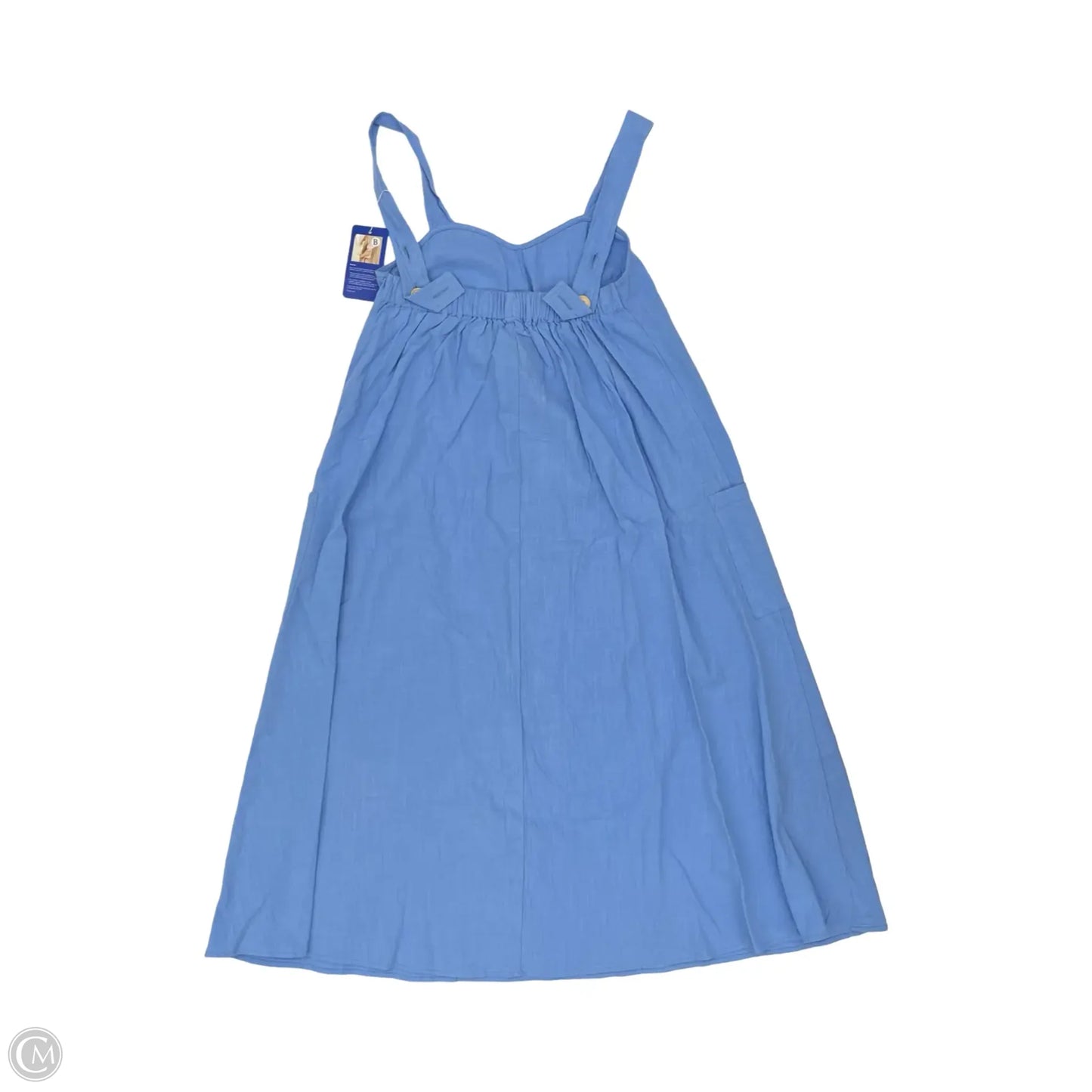 Dress Casual Midi By Cmf In Blue, Size: M