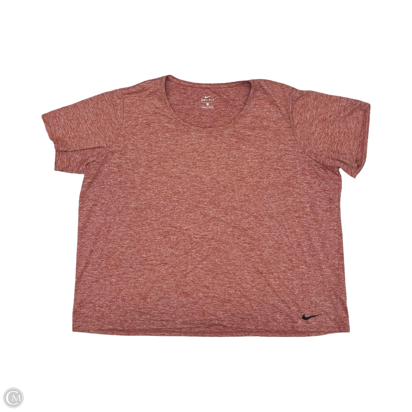 Athletic Top Short Sleeve By Nike In Red, Size: 3x