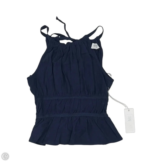 Blouse Sleeveless By Sienna Sky In Navy, Size: S