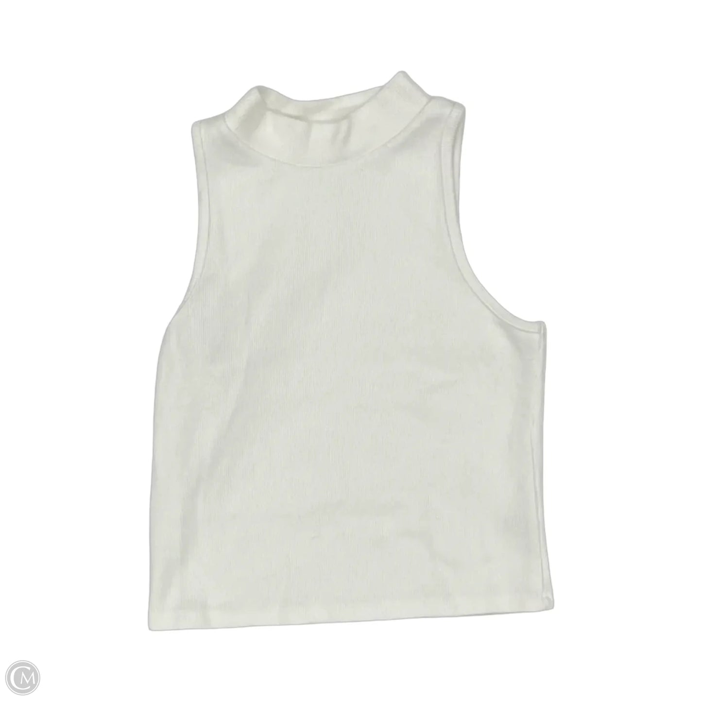 Top Sleeveless By A New Day In Cream, Size: M