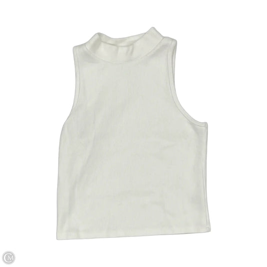 Top Sleeveless By A New Day In Cream, Size: M