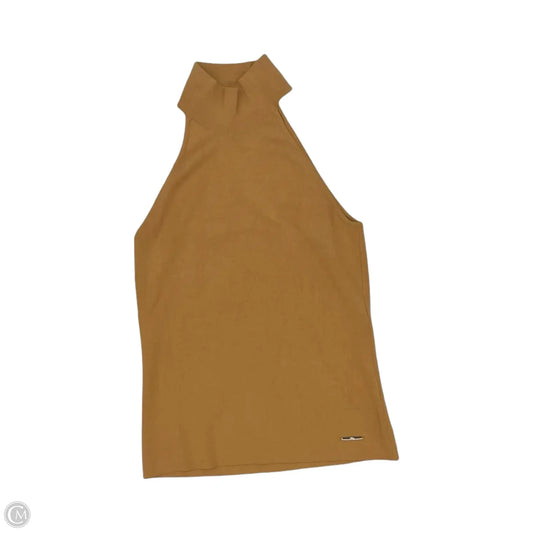 Blouse Sleeveless By Elie Tahari In Brown, Size: M