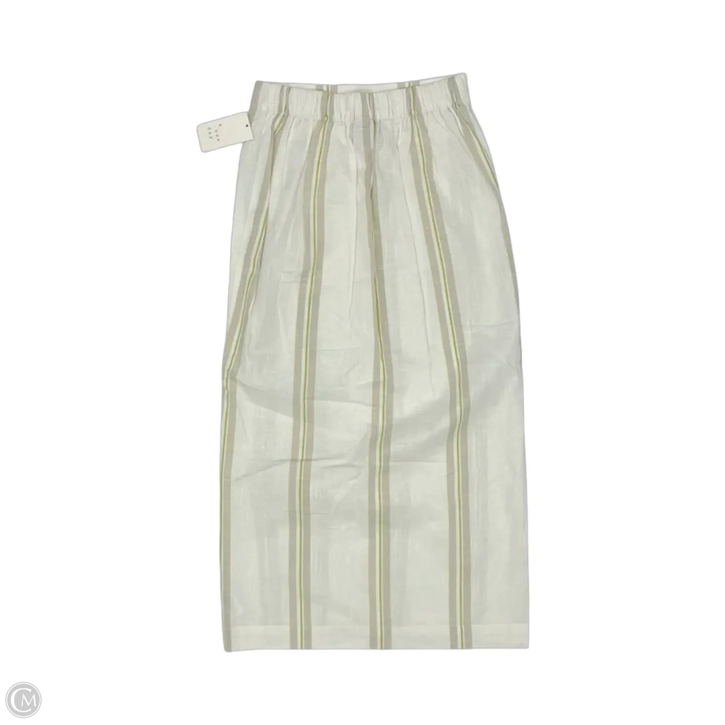 Skirt Midi By A New Day In Striped Pattern, Size: S