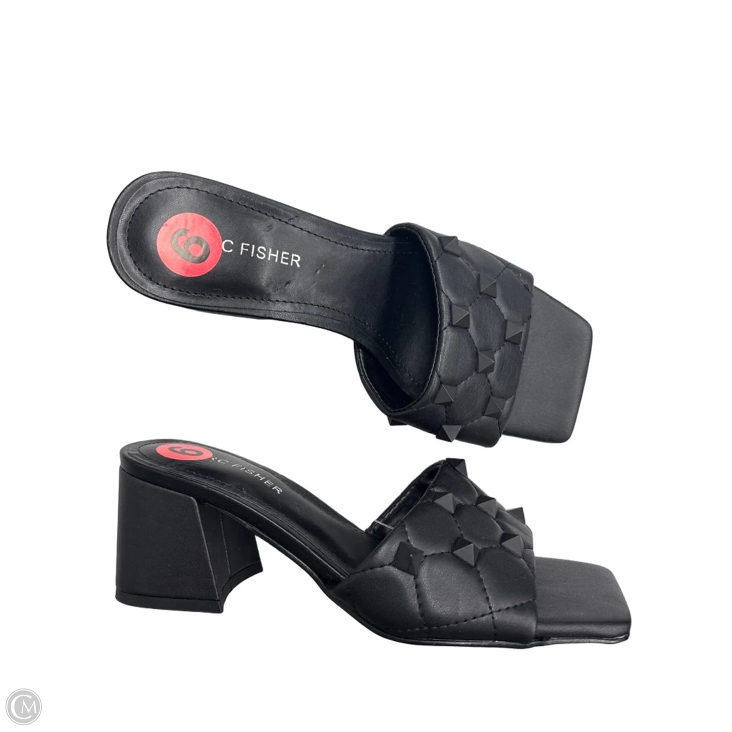Sandals Heels Block By Marc Fisher In Black, Size: 6