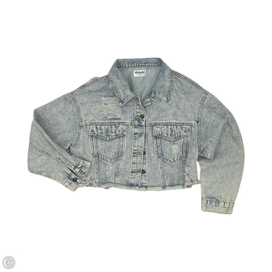Jacket Denim By Clothes Mentor In Blue Denim, Size: M