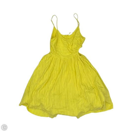 Dress Party Midi By Clothes Mentor In Yellow, Size: L