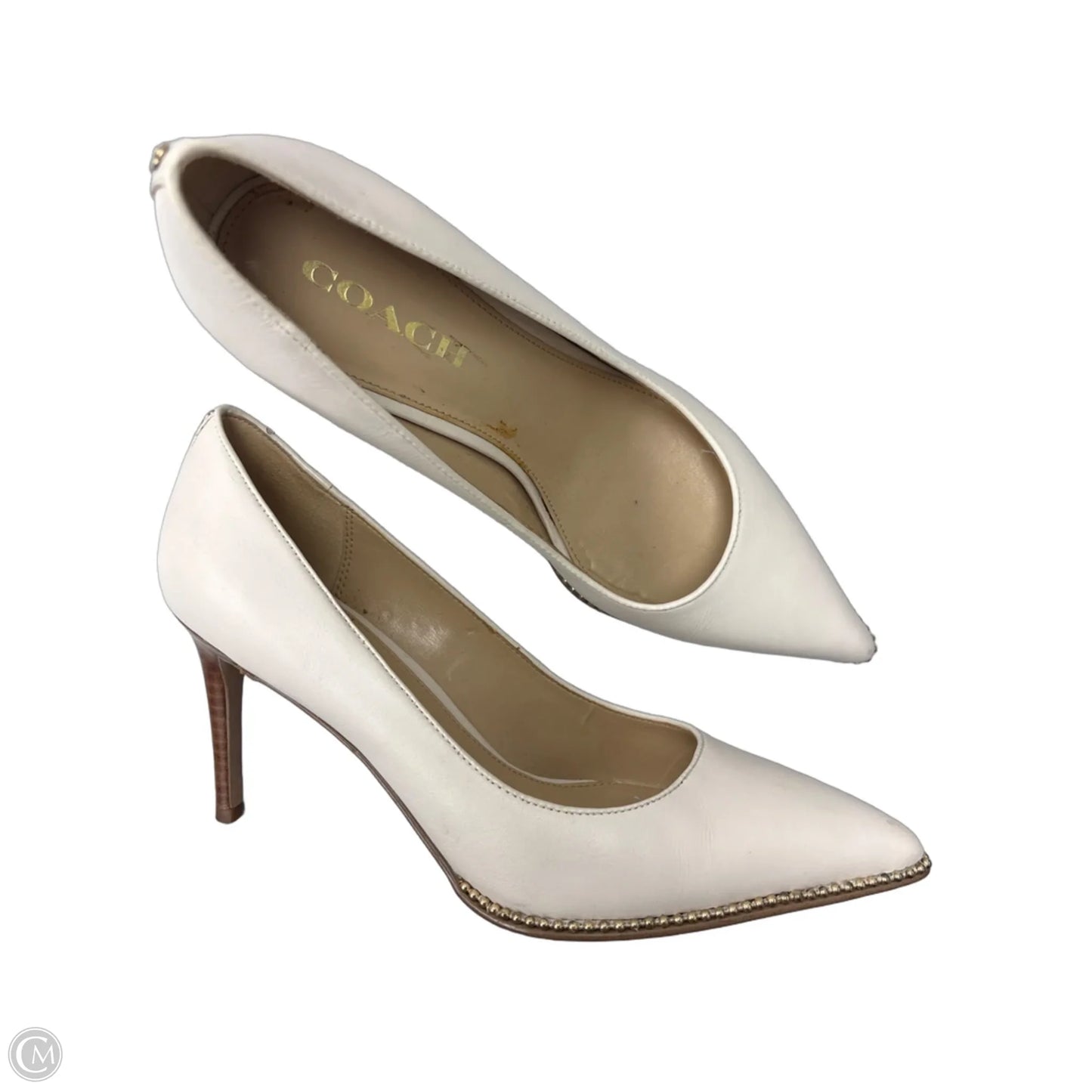 Shoes Designer By Coach In Cream, Size: 8.5