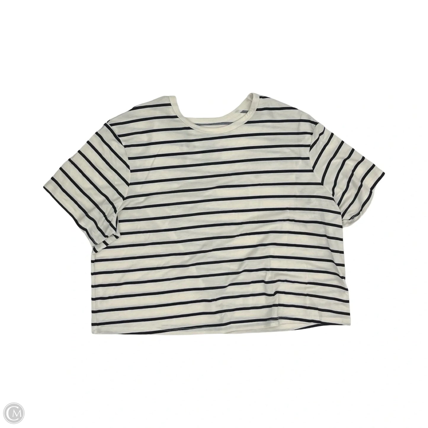Top Short Sleeve By All In Motion In Black & White, Size: Xl