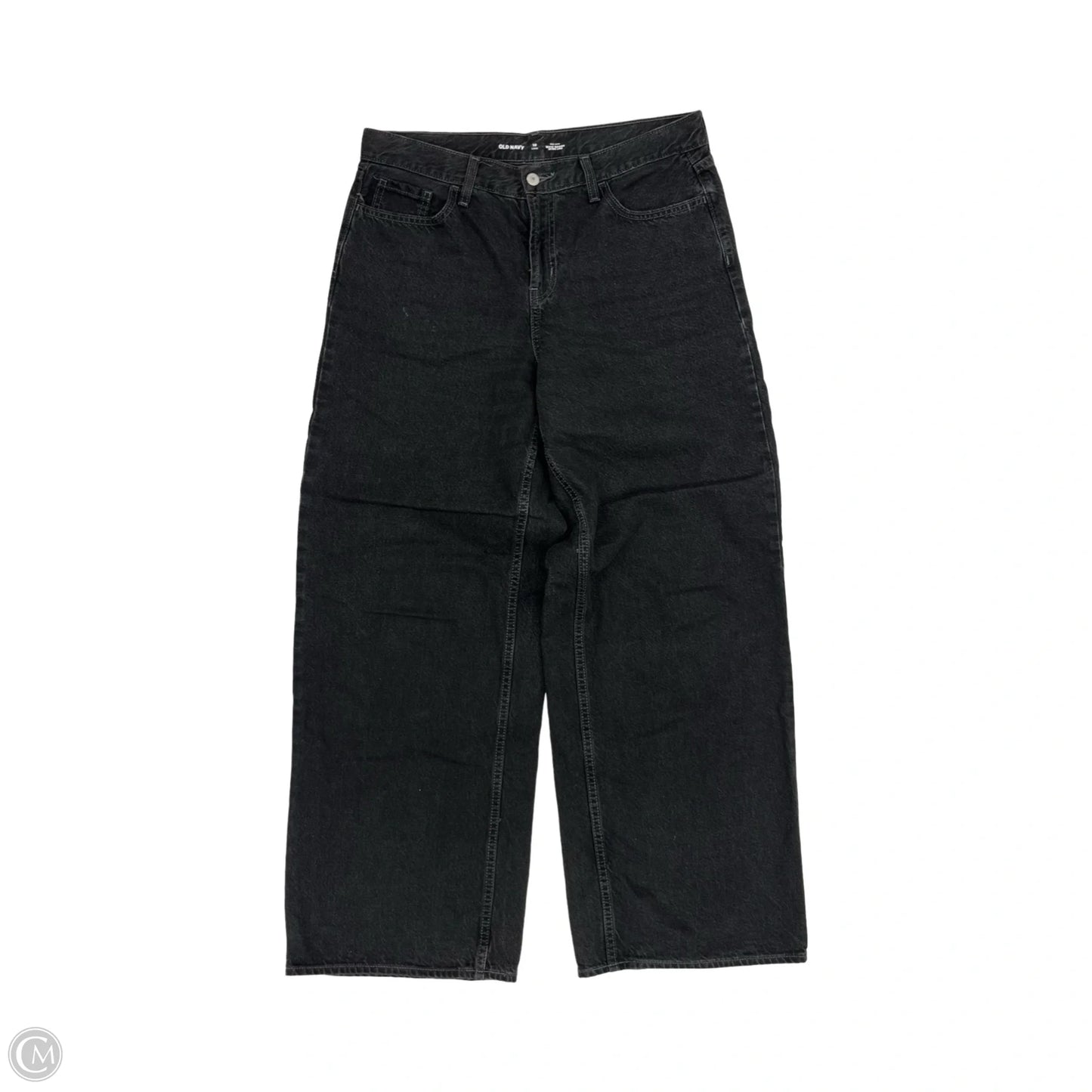 Jeans Wide Leg By Old Navy In Black Denim, Size: 10l