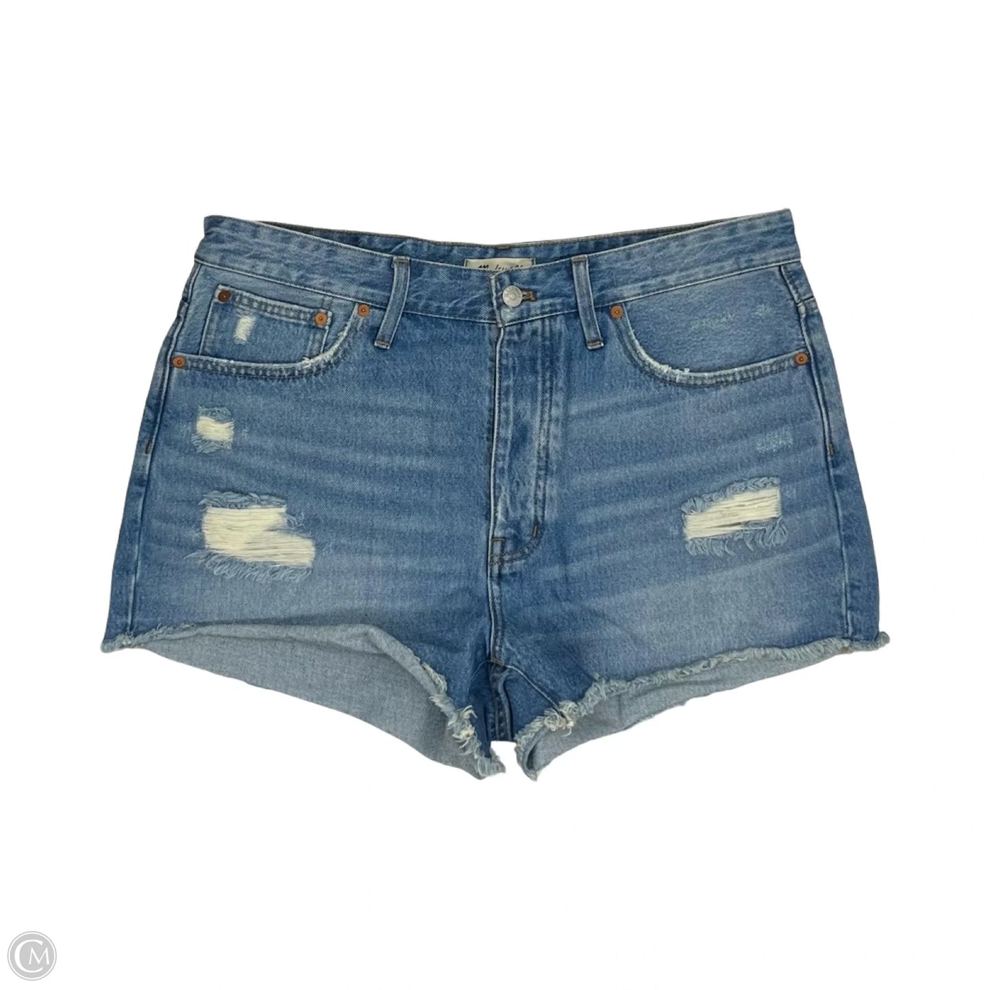 Shorts By Madewell In Blue Denim, Size: 12