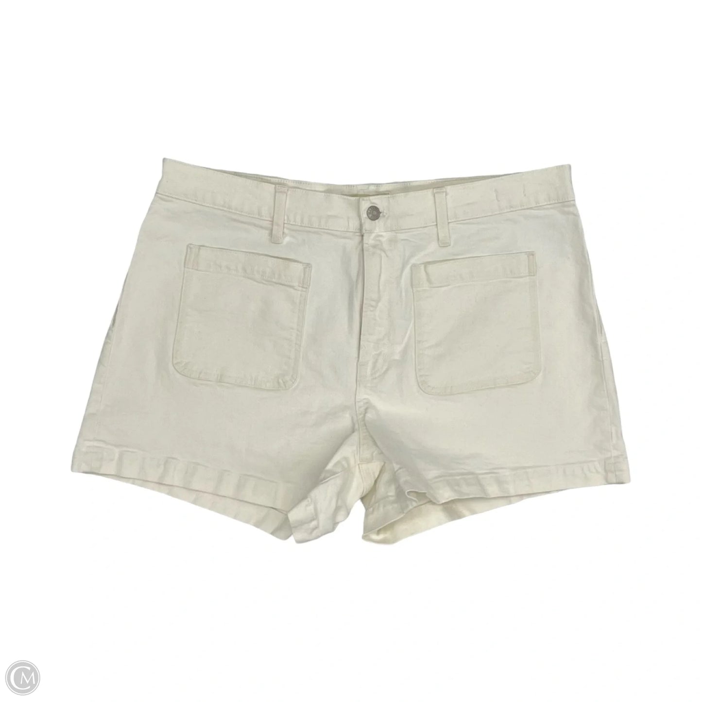 Shorts By Madewell In Cream Denim, Size: 16
