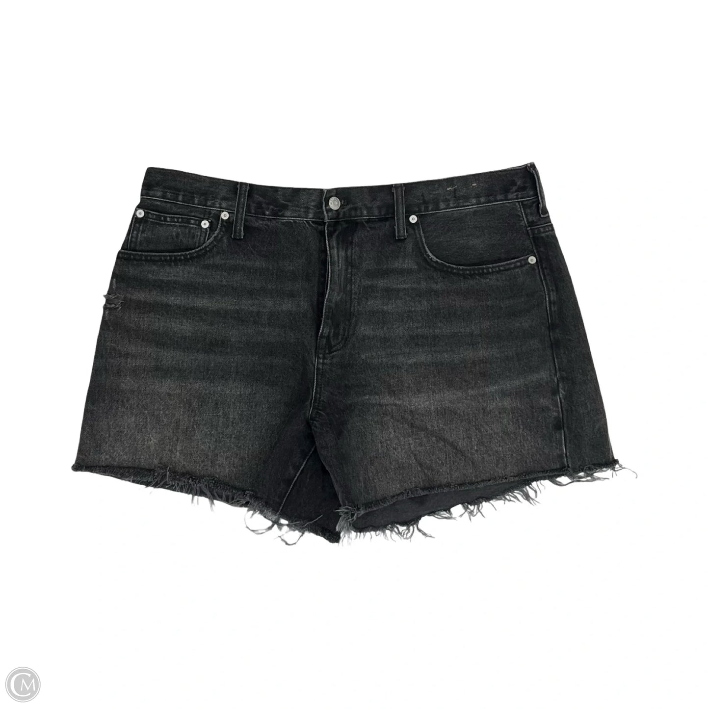 Shorts By Madewell In Black Denim, Size: 16