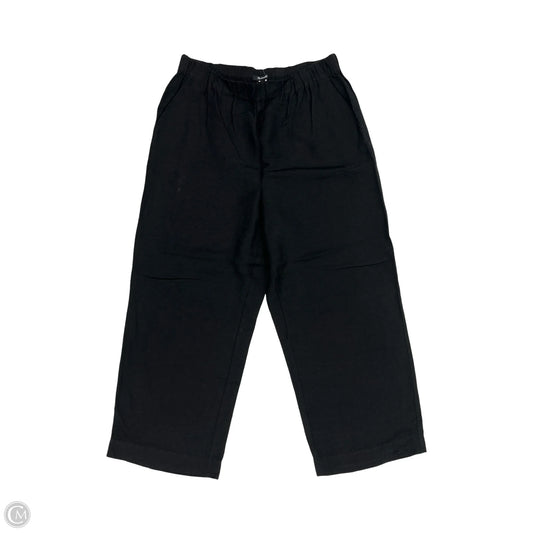 Pants Linen By Madewell In Black, Size: L
