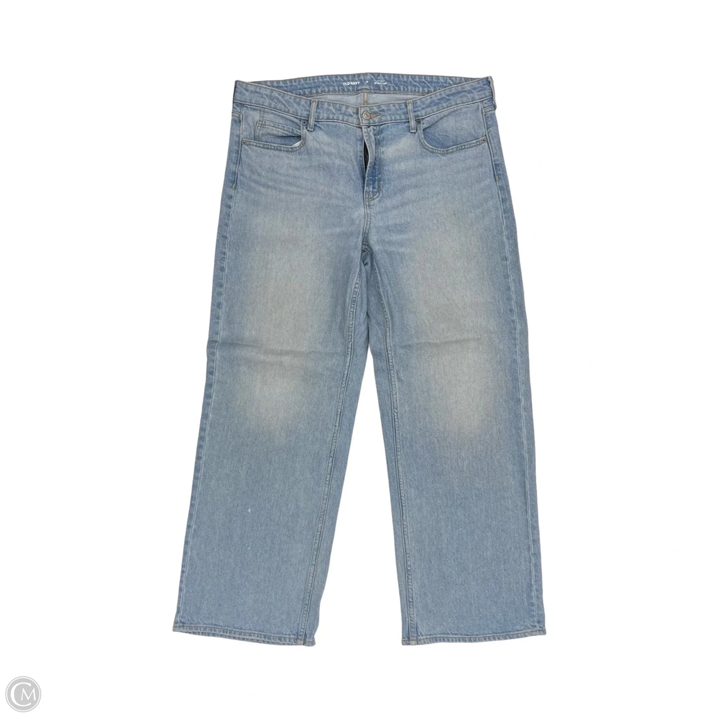 Jeans Wide Leg By Old Navy In Blue Denim, Size: 14