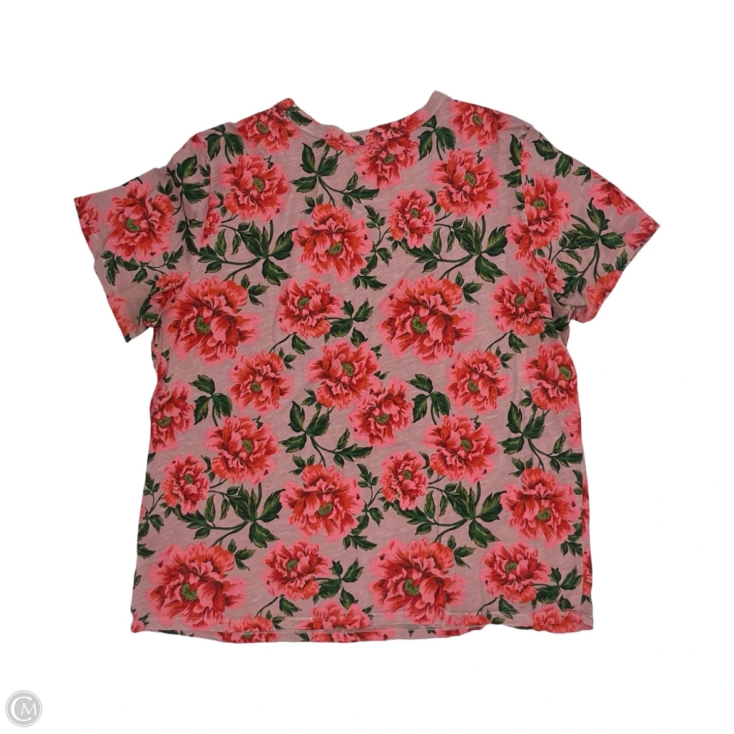 Top Short Sleeve By Old Navy In Floral Print, Size: L