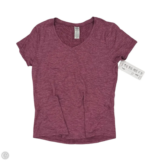Athletic Top Short Sleeve By Rbx In Pink, Size: M