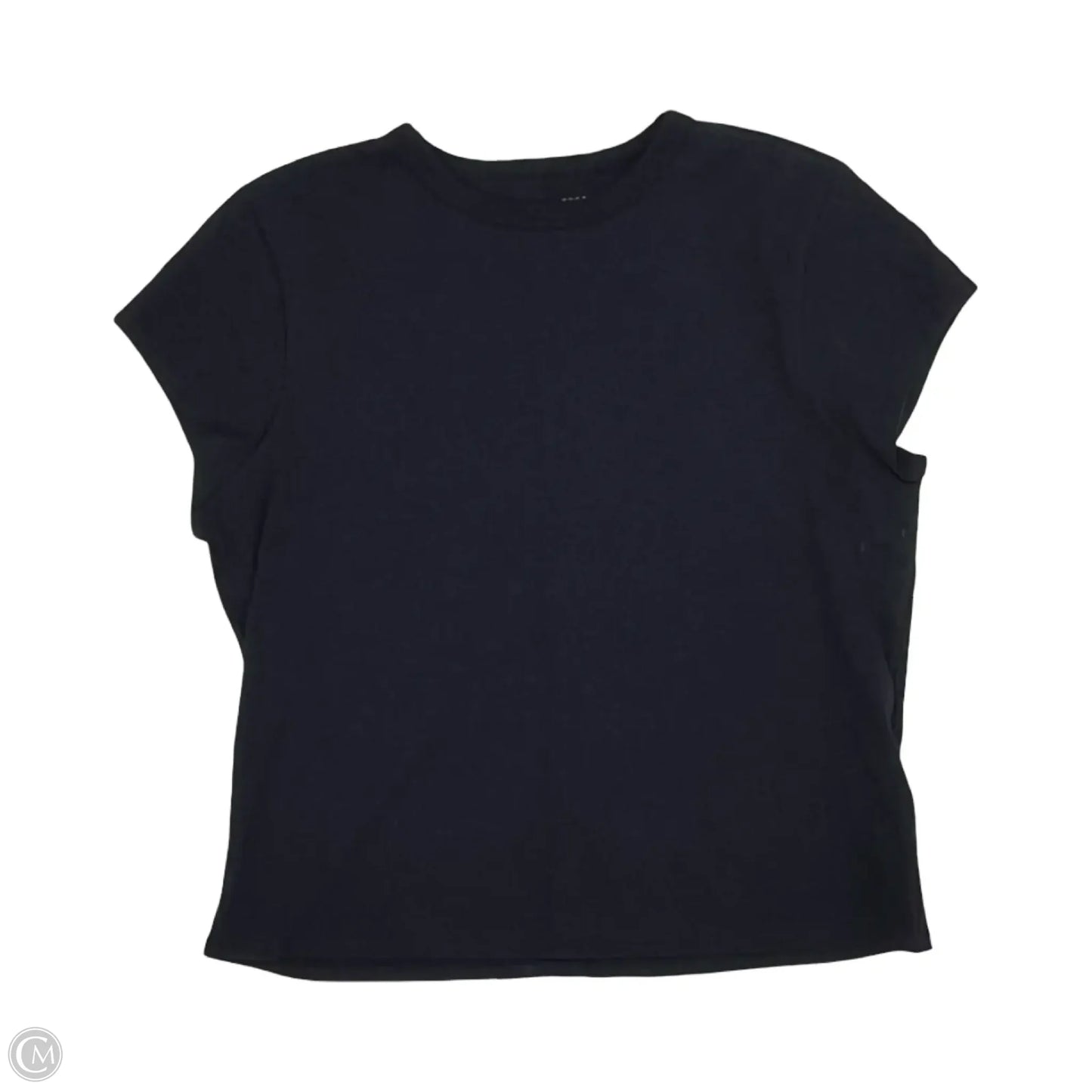 Top Short Sleeve By Free Assembly In Navy, Size: Xxl