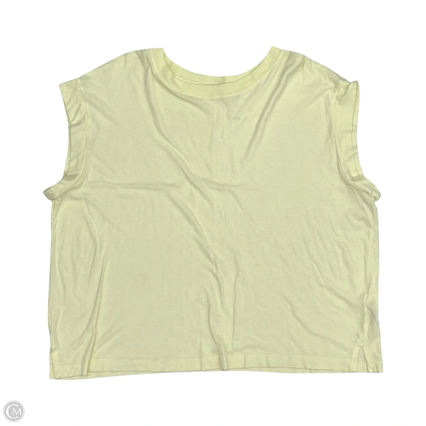Top Short Sleeve By A New Day In Yellow, Size: Xxl